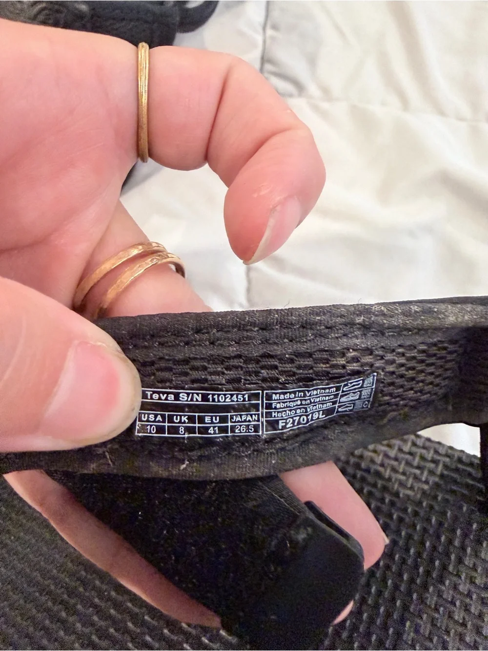 Teva Black Platform Sport Sandals